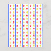 スカンジレッドイエローフラワーブルーストライプスクレーブック (正面)