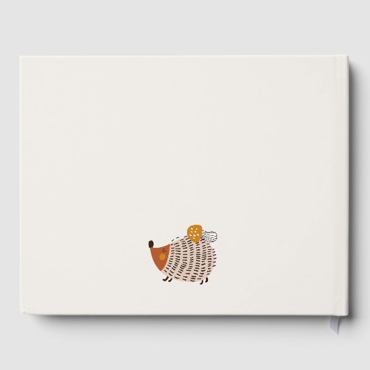 スカンジワイルドトロピカルウッドランド動物の赤ちゃんシャワー ゲストブック (裏面)