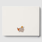 スカンジワイルドトロピカルウッドランド動物の赤ちゃんシャワー ゲストブック (裏面)