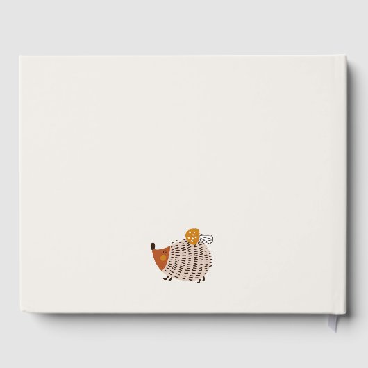 スカンジワイルドトロピカルウッドランド動物の赤ちゃんシャワー ゲストブック (裏面)