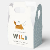 スカンジワイルドトロピカルウッドランド動物の赤ちゃんシャワー フェイバーボックス (オープン)