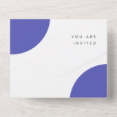 スカンジ誕生日 | ブルーバルーン男の赤ちゃんパーティーRSVP オールインワン招待状 (裏面)