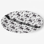 スカンディアフォークアートディアー ペーパープレート (アングル)