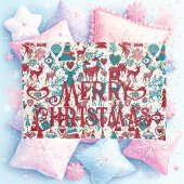 スカンディアメリークリスマスシンボル北欧スカンジナビア 枕カバー