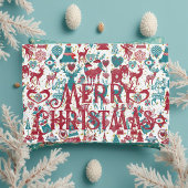 スカンディアメリークリスマスシンボル北欧スカンジナビア 枕カバー