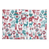 スカンディアメリークリスマスシンボル北欧スカンジナビア 枕カバー (裏面)