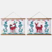 スカンディアモダンアートノルディックトナディアカップルのウォールアート 吊り下げ型タペストリー (ダブル)