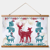 スカンディアモダンアートノルディックトナディアカップルのウォールアート 吊り下げ型タペストリー (正面2)