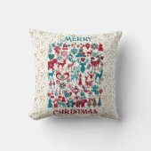 スカンディア メリークリスマス シンボル ノルディック スカンジナビア クッション (正面)