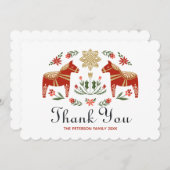 スカンディクリスマス サンキューカード (正面/裏面)