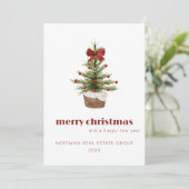 スカンディ クリスマスツリー | 法人向けホリデーカード 招待状 (スタンド正面)
