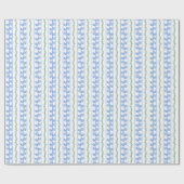 スカンディ ブルー バード グリーン アイビー ストライプ ラッピングペーパー (フラット)