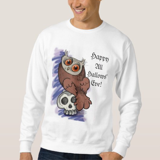 スカーディフクロウ~オールハローズワイシャツ スウェットシャツ (正面)