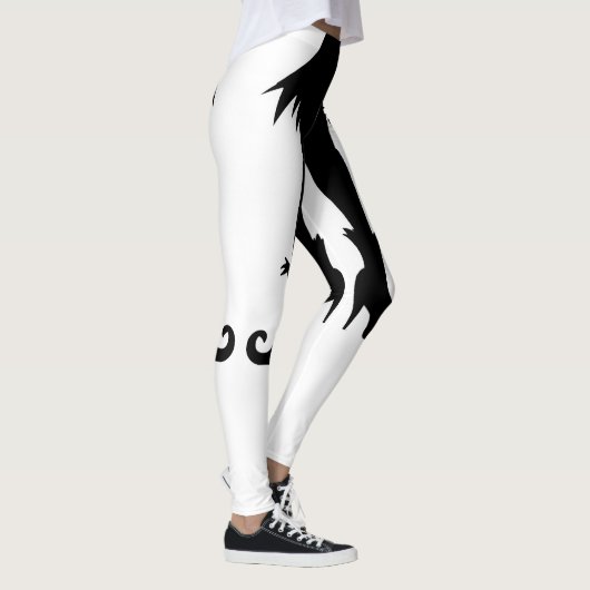 スカートとブーツのハロウィーンの魔女の脚 レギンス (右)