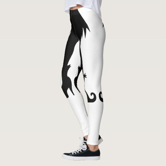 スカートとブーツのハロウィーンの魔女の脚 レギンス (左)