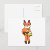 スカートのキツネの雌 ポストカード (正面/裏面)