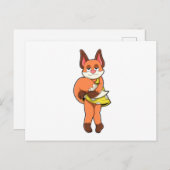 スカートの狐の雌 ポストカード (正面/裏面)