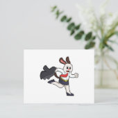 スカートを履いた秘書の犬 ポストカード (スタンド正面)