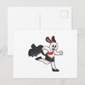 スカートを履いた秘書の犬 ポストカード (正面/裏面)