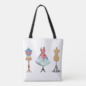 スカートブラウスマネキンコートハンガーブレザー トートバッグ (裏面)