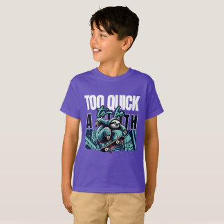 スカートボードのTシャツを着るにはあまりに早過ぎる Tシャツ