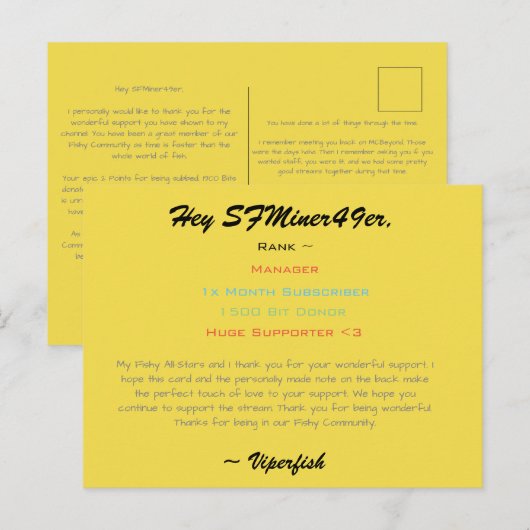 スカート ポストカード (正面/裏面)