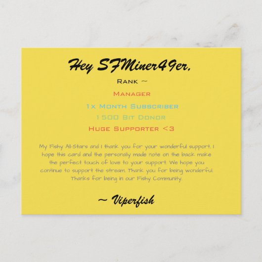 スカート ポストカード (正面)