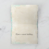 スカーフのキツネクリスマスカード シーズンカード (内部)