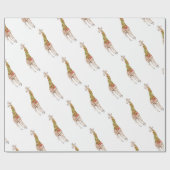 スカーフのキリン ラッピングペーパー (フラット)