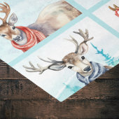 スカーフのトナカイパーソナライズされたのクリスマス冬 薄葉紙