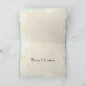 スカーフのホッキョクグマのクリスマスカード シーズンカード (内部)