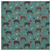 スカーフの冬のパターンの赤と黒のドーバーマン ファブリック (見本)