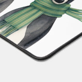 スカーフの可愛いグレイハウンド犬 デスクマット (コーナー)