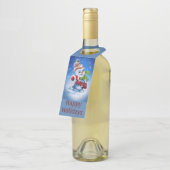 スカーフの雪だるま ボトルネックタグ (アングル)