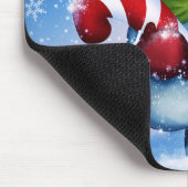 スカーフの雪だるま マウスパッド (コーナー)