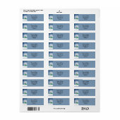 スカーフの雪だるま ラベル (フルシート)