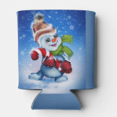 スカーフの雪だるま 缶クーラー (裏面)