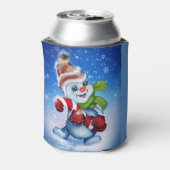 スカーフの雪だるま 缶クーラー (缶裏面)