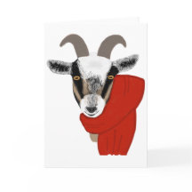 スカーフを巻いたかわいいヤギ