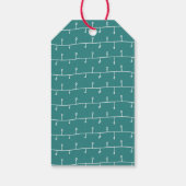 スカーフを巻いたメリークリスマスのトナカイ ギフトタグ (裏面)