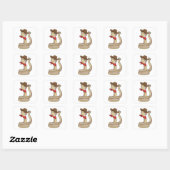 スカーフを持つカウボーイとしてのヘビ スクエアシール (シート)