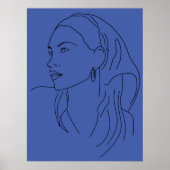 スカーフを持つ女性 ポスター (正面)