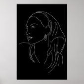 スカーフを持つ女性 ポスター (正面)