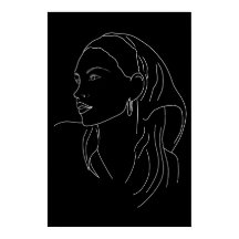 スカーフを持つ女性