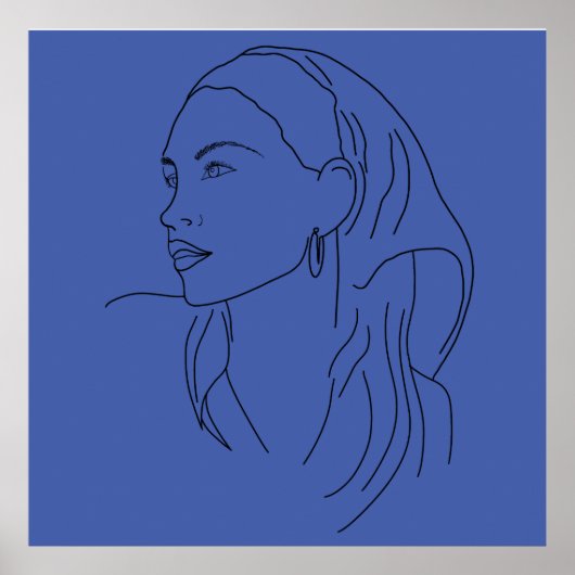 スカーフを持つ女性 ポスター (正面)