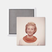 スカーフを着た女性 マグネット (正面/裏面)