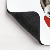 スカーフを身に着けているかわいいヤギ マウスパッド (コーナー)