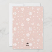 スカーフクリスマス付き水彩雪の男 シーズンカード (裏面)