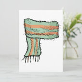 スカーフスケッチファッション招待状 招待状 (スタンド正面)