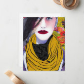 スカーフノートカード ノートカード (正面/裏面インサイチュ)